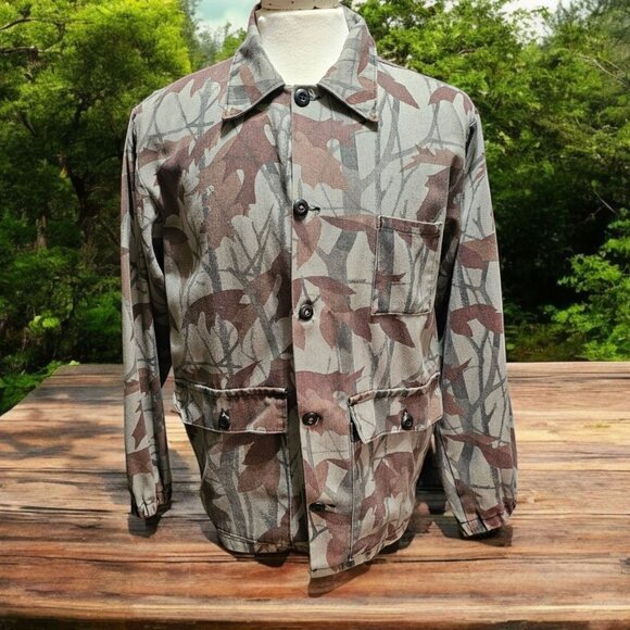 Vintage 80's Ranger Mirage Camo Button Jacket Mens Medium Worn USA Made